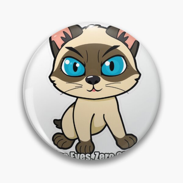 Item preview, Siamese - Blue Eyes Zero Chill - Funny Siamese Gift designed and sold by pawdrops.
