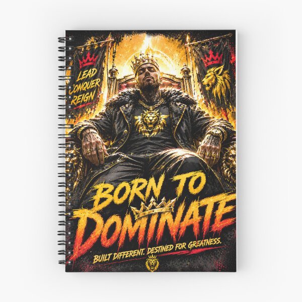 Item preview, Born To Dominate Lion King Motivation T-Shirt designed and sold by Bizon2910.