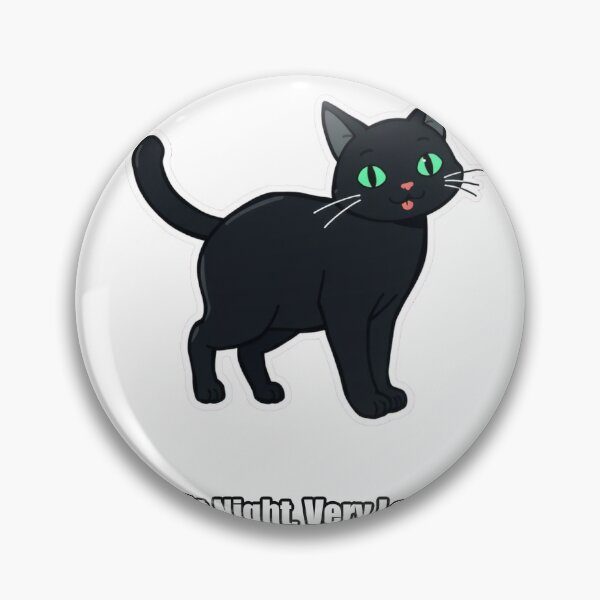 Item preview, Black Cat - Invisible At Night Very Loud Though - Funny Cat Gift designed and sold by pawdrops.