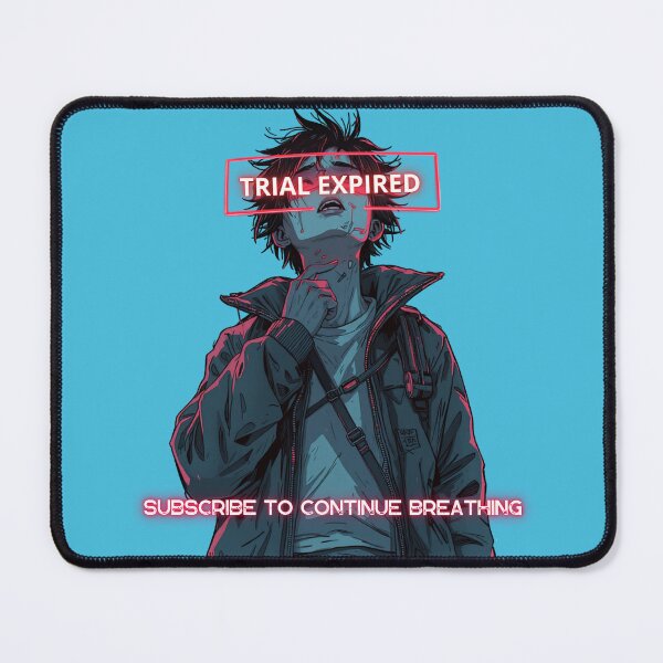 Item preview, Subscribe To Breathe Cyberpunk Dystopian Satire Manga Art designed and sold by The Fine Print by BassAddict.