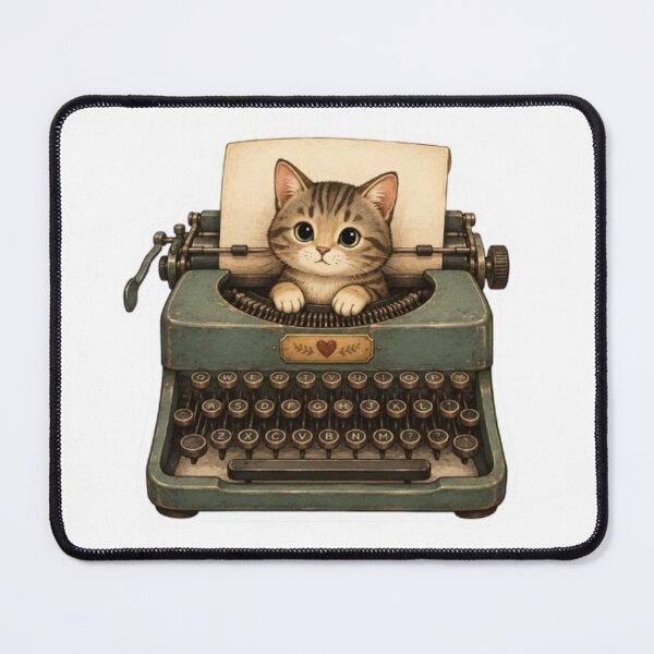 Item preview, cat Typewriter designed and sold by Snurly.