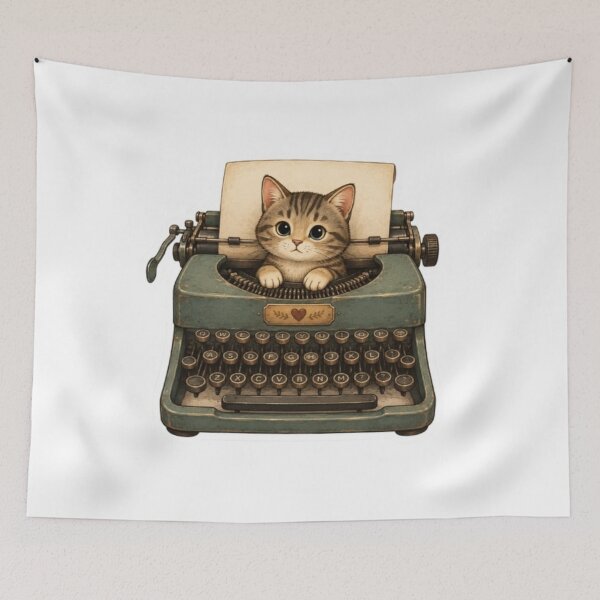 Item preview, cat Typewriter  designed and sold by Snurly.