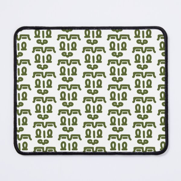 Item preview, Olive Green Abstract Doodle Face – Minimalist Modern Character Illustration designed and sold by felipemaldonadoart.