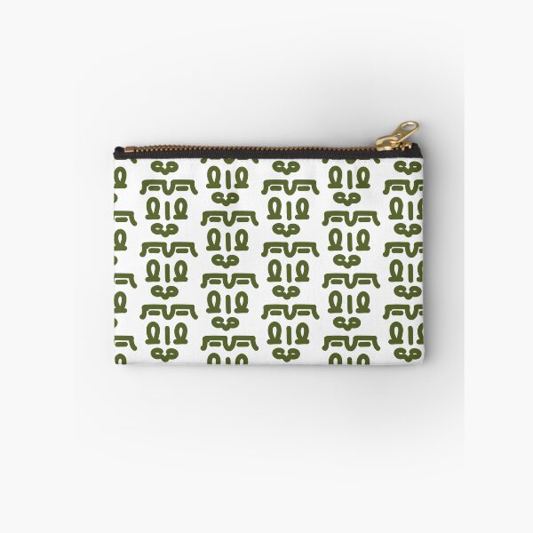 Item preview, Olive Green Abstract Doodle Face – Minimalist Modern Character Illustration designed and sold by felipemaldonadoart.