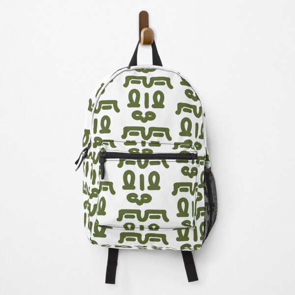 Item preview, Olive Green Abstract Doodle Face – Minimalist Modern Character Illustration designed and sold by felipemaldonadoart.