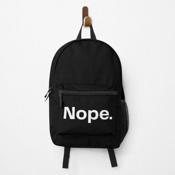 Item preview, nope. - typography white designed and sold by Randomnessy.