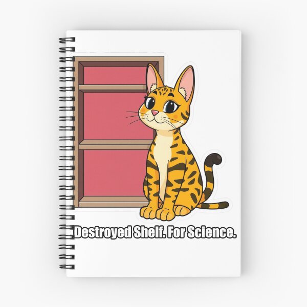 Item preview, Bengal Cat - Destroyed Shelf For Science - Funny Bengal Cat Gift designed and sold by pawdrops.