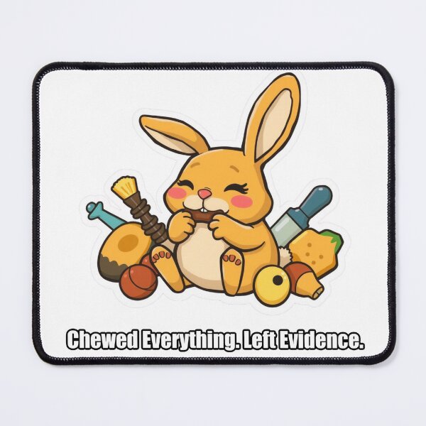 Item preview, Rabbit - Chewed Everything Left Evidence - Funny Rabbit Gift designed and sold by pawdrops.