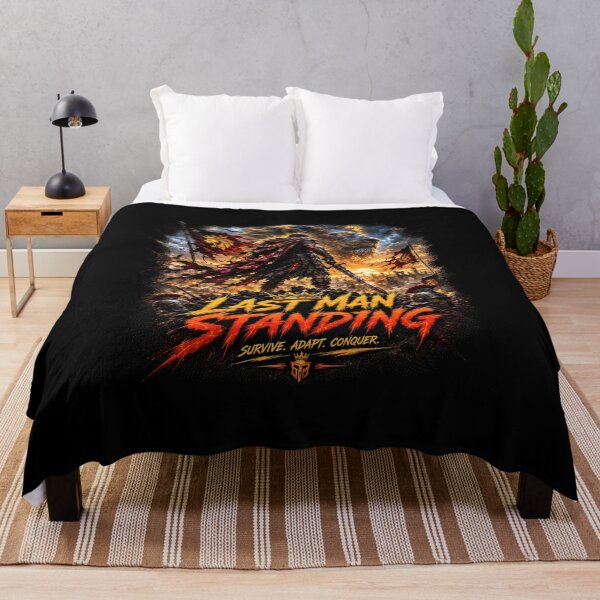 Item preview, Last Man Standing Warrior Lion Motivation T-Shirt designed and sold by Bizon2910.