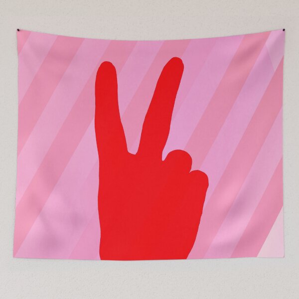 Item preview, Pink on Pink Peace Sign designed and sold by Ellie&CharChar&Evy.