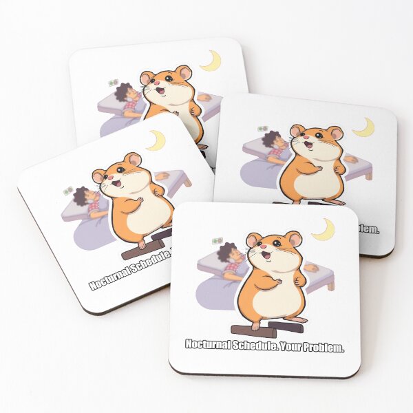 Aperçu de l'œuvre Hamster - Nocturnal Schedule Your Problem - Funny Hamster Gift créée et vendue par pawdrops.