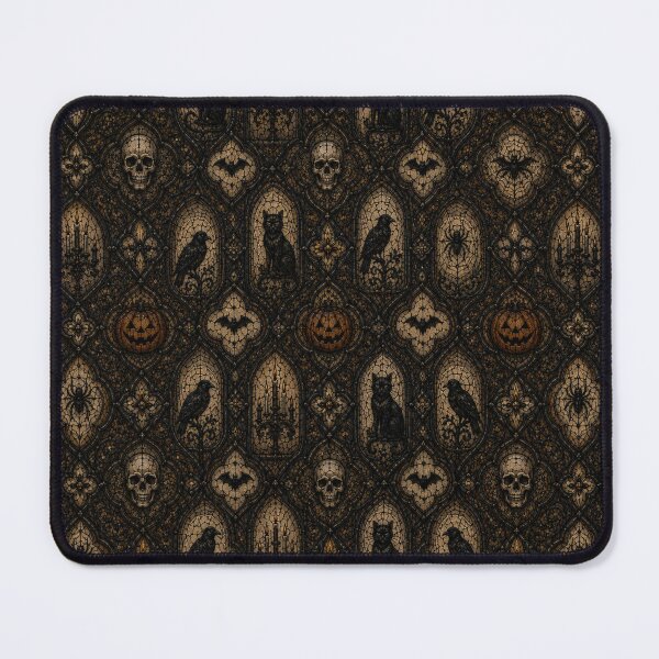 Item preview, Gothic Halloween Mosaic Pattern - Spooky Dark Academia Decor designed and sold by cabuks.