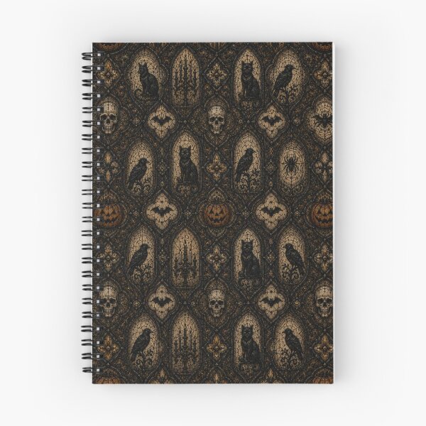 Item preview, Gothic Halloween Mosaic Pattern - Spooky Dark Academia Decor designed and sold by cabuks.