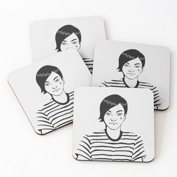 Item preview, Girl in a striped shirt designed and sold by Mark Solario.
