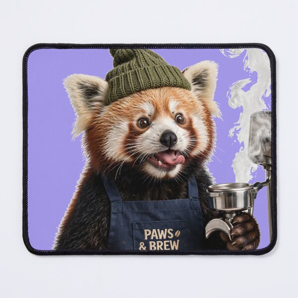 Item preview, Barista Red Panda designed and sold by HAYA6395.