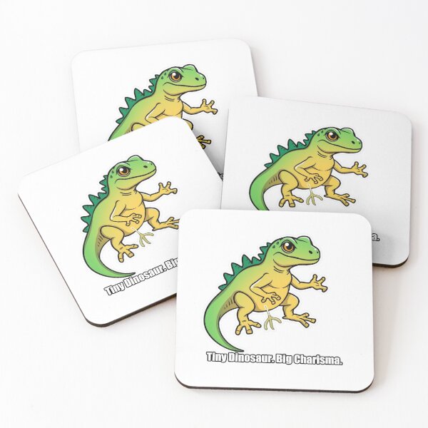 Item preview, Gecko - Tiny Dinosaur Big Charisma - Funny Gecko Gift designed and sold by pawdrops.
