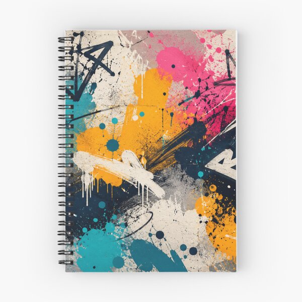 Item preview, Modern Abstract Graffiti Background | Urban Street Art Paint Splatter | Minimal Contemporary Wall Art Pattern designed and sold by EverStitchStudio ★★★★★.