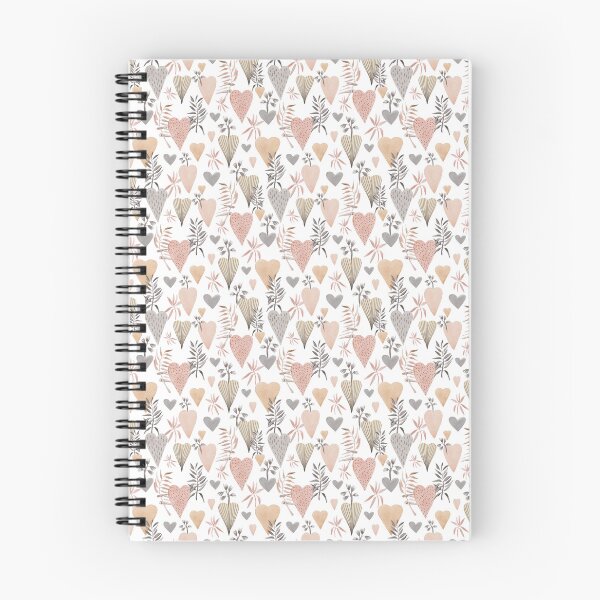 Item preview, Soft Neutral Coloured Hearts Pattern designed and sold by TeeGeeTees.