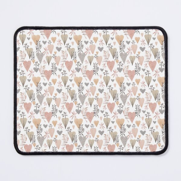 Item preview, Soft Neutral Coloured Hearts Pattern designed and sold by TeeGeeTees.