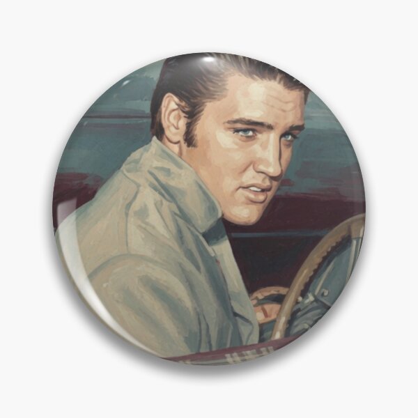 Item preview, Elvis Presley Vintage Convertible Car Cinematic Retro Poster designed and sold by ElvisVintagePosters.