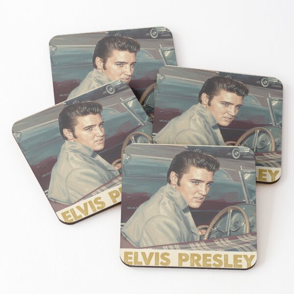Item preview, Elvis Presley Vintage Convertible Car Cinematic Retro Poster designed and sold by ElvisVintagePosters.