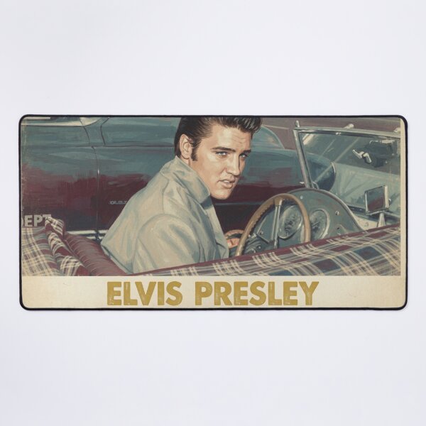 Item preview, Elvis Presley Vintage Convertible Car Cinematic Retro Poster designed and sold by ElvisVintagePosters.