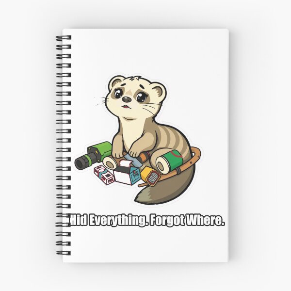 Item preview, Ferret - Hid Everything Forgot Where - Funny Ferret Gift designed and sold by pawdrops.