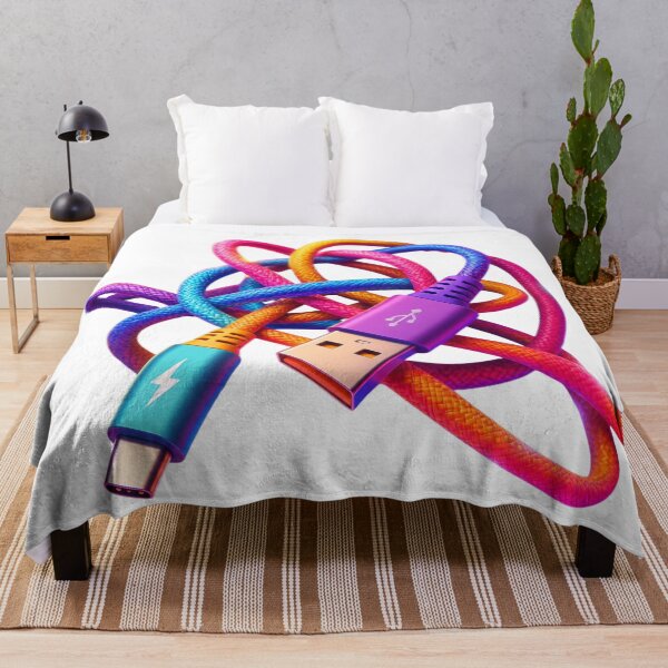 Item preview, Colorful charging cable tangle in neon look designed and sold by VladaV.