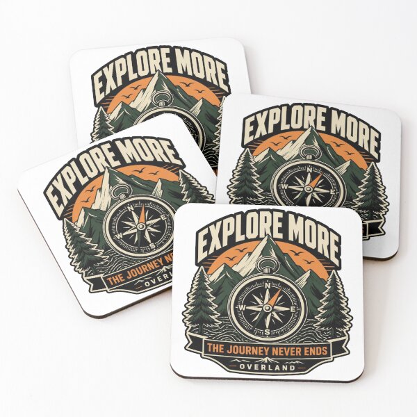 Item preview, EXPLORE MORE | Minimal Outdoor Compass  designed and sold by AtomicThreadCo.