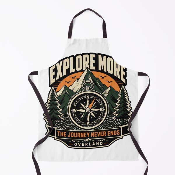 Item preview, EXPLORE MORE | Minimal Outdoor Compass designed and sold by AtomicThreadCo.