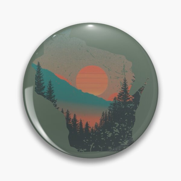 Item preview, Wisconsin sunset vintage aged worn  designed and sold by BlueLineLAX.