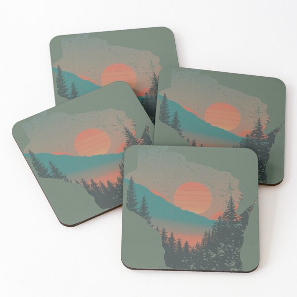 Item preview, Wisconsin sunset vintage aged worn  designed and sold by BlueLineLAX.