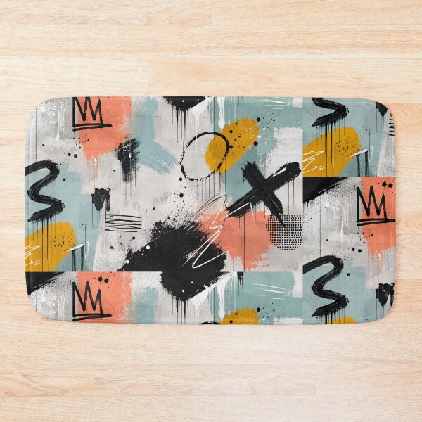 Item preview, Modern Abstract Graffiti Background | Urban Street Art Paint Splatter | Minimal Contemporary Wall Art Pattern designed and sold by EverStitchStudio ★★★★★.