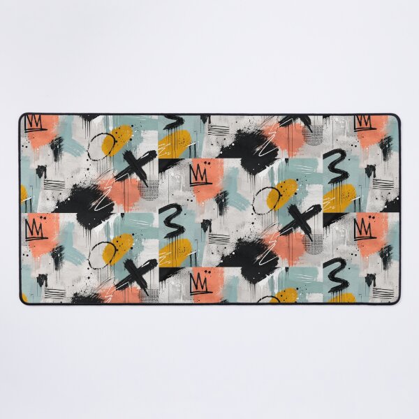 Item preview, Modern Abstract Graffiti Background | Urban Street Art Paint Splatter | Minimal Contemporary Wall Art Pattern designed and sold by EverStitchStudio ★★★★★.