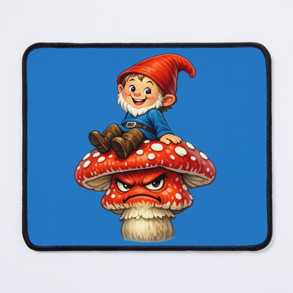 Item preview, Personal Space? Not Today! Funny Gnome & Angry Mushroom designed and sold by Alpine-Ink.