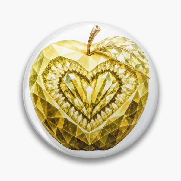 Item preview, Golden Gemstone Apple designed and sold by wordspixies.