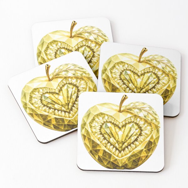 Item preview, Golden Gemstone Apple designed and sold by wordspixies.