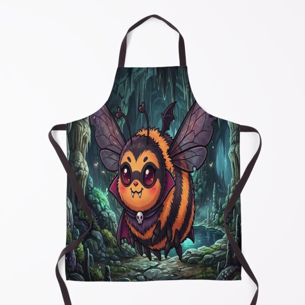 Item preview, Cute Vampire Bee in Spooky Cave Illustration designed and sold by Moonlight Studio.