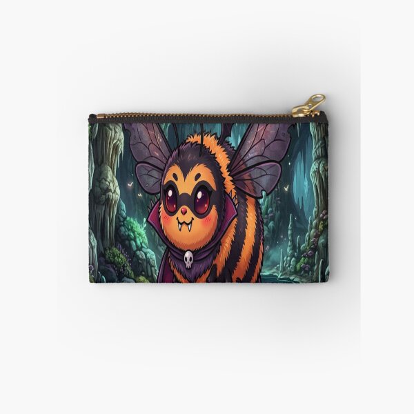 Item preview, Cute Vampire Bee in Spooky Cave Illustration designed and sold by Moonlight Studio.