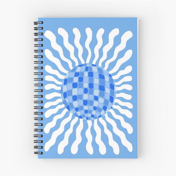Item preview, Blue stylized disco ball sun designed and sold by Hart Design.