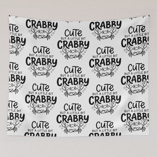 Item preview, Cute But A Little Bit Crabby Funny Crab Beach Design designed and sold by Lozarux.