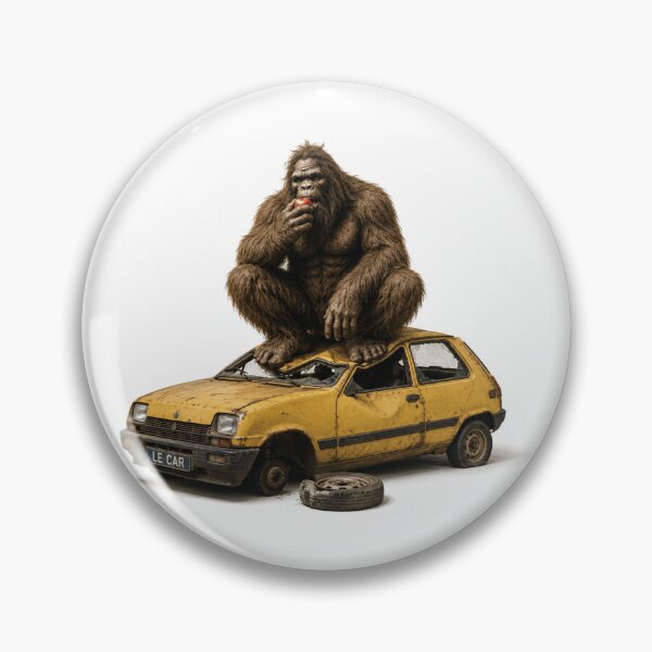 Item preview, Accidente automovilístico de Bigfoot designed and sold by Rock Ape Studios.