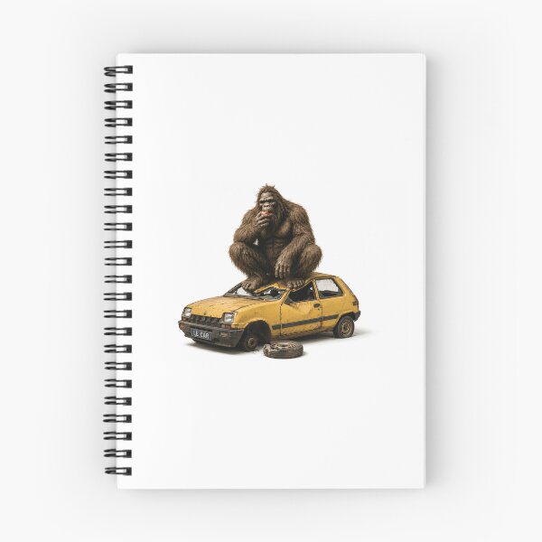 Item preview, Bigfoot Car Crash designed and sold by Rock Ape Studios.
