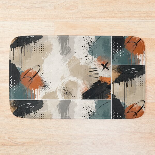 Item preview, Modern Abstract Graffiti Background | Urban Street Art Paint Splatter | Minimal Contemporary Wall Art Pattern designed and sold by EverStitchStudio ★★★★★.