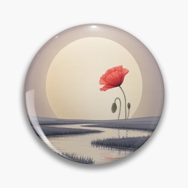 Item preview, Poppy in front of the moon designed and sold by Rob-Son.
