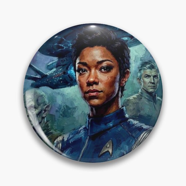 Item preview, Star Trek Discovery Sci-Fi Space Tribute Art Poster designed and sold by Art's Diner.