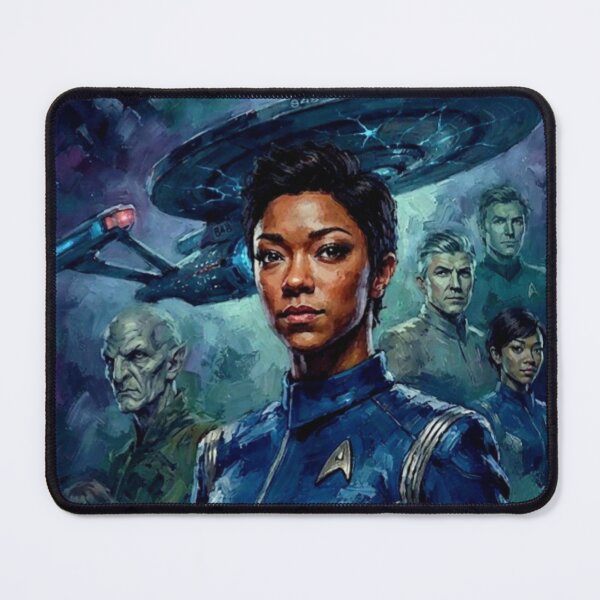 Item preview, Star Trek Discovery Sci-Fi Space Tribute Art Poster designed and sold by Art's Diner.