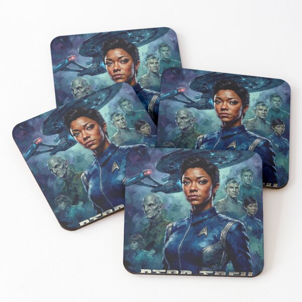 Item preview, Star Trek Discovery Sci-Fi Space Tribute Art Poster designed and sold by Art's Diner.