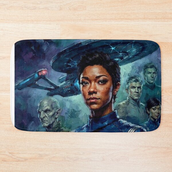 Item preview, Star Trek Discovery Sci-Fi Space Tribute Art Poster designed and sold by Art's Diner.