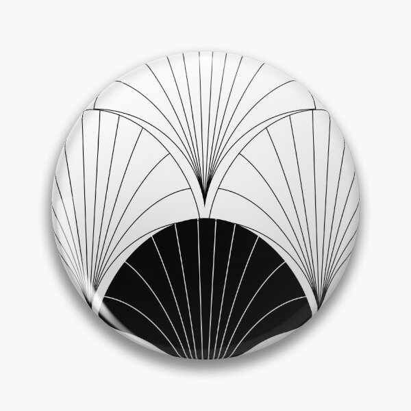 Item preview, Art Deco Black And White Abstract Fan Design designed and sold by DEC02.
